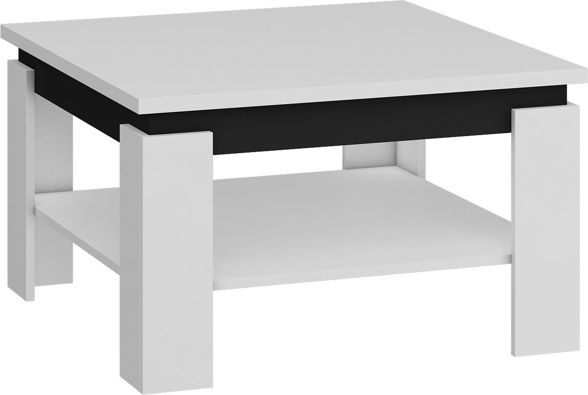 MEBLOCROSS Alfa konferenčný stolík biela / čierna