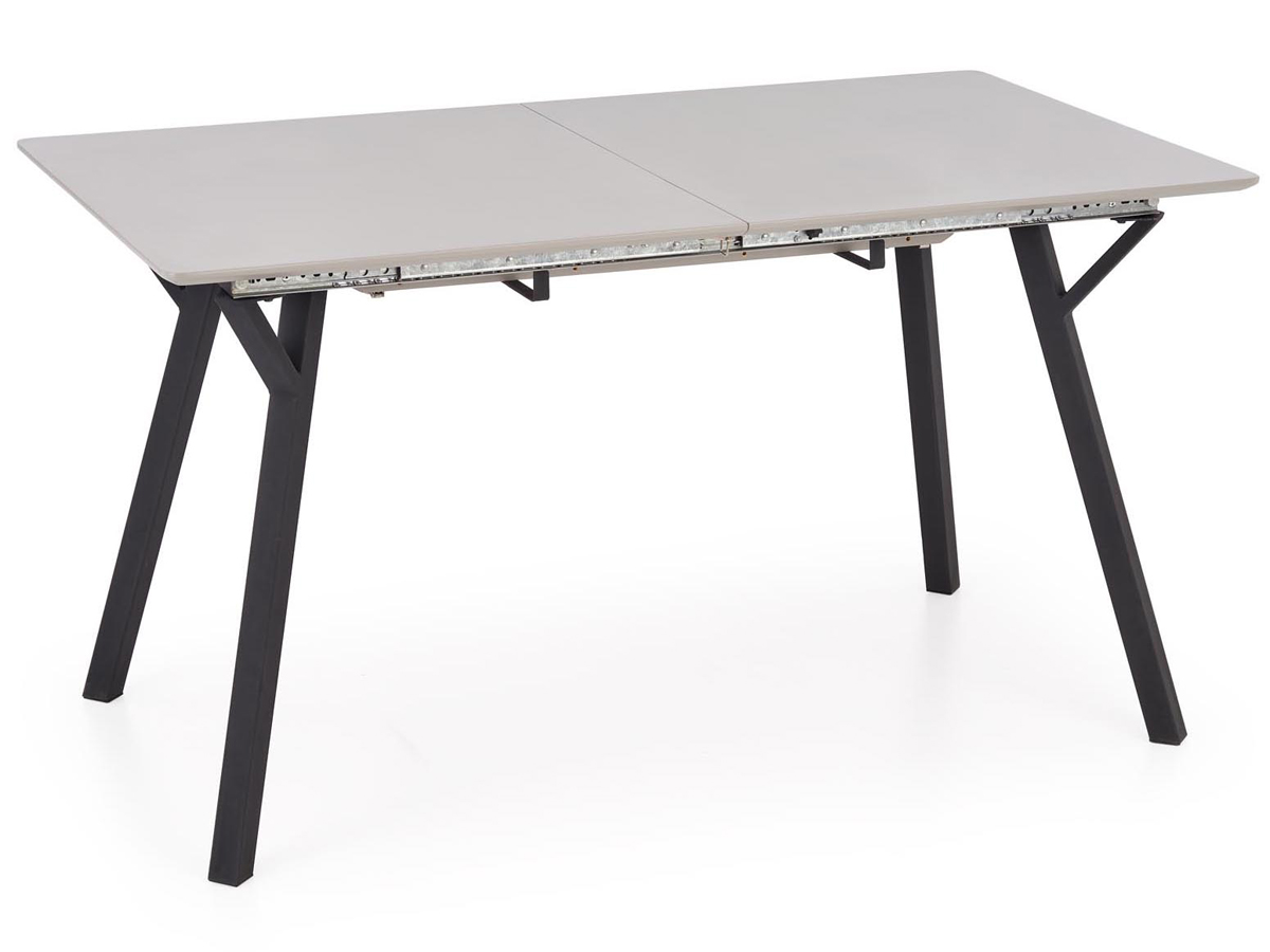 HALMAR Balrog 2 rozkladací jedálenský stôl svetlosivá / čierna