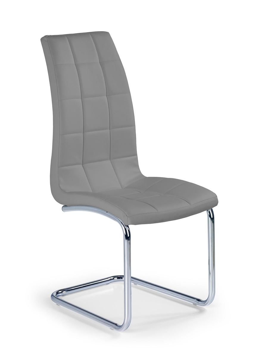 HALMAR K147 jedálenská stolička sivá / chróm