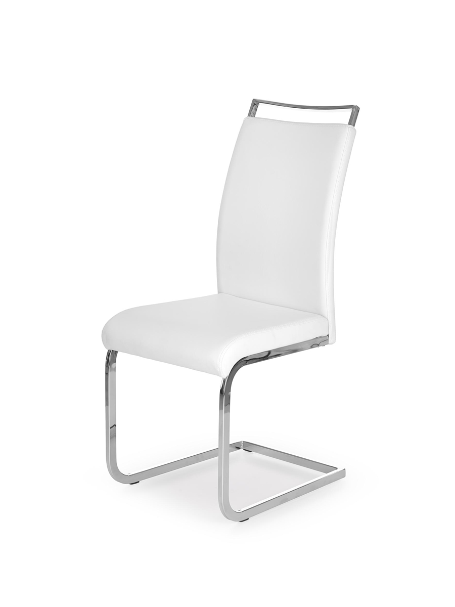 HALMAR K250 jedálenská stolička biela / chróm