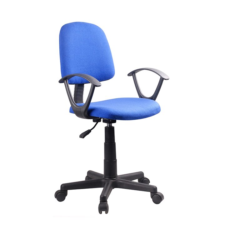 KONDELA Tamson kancelárska stolička s podrúčkami modrá / čierna