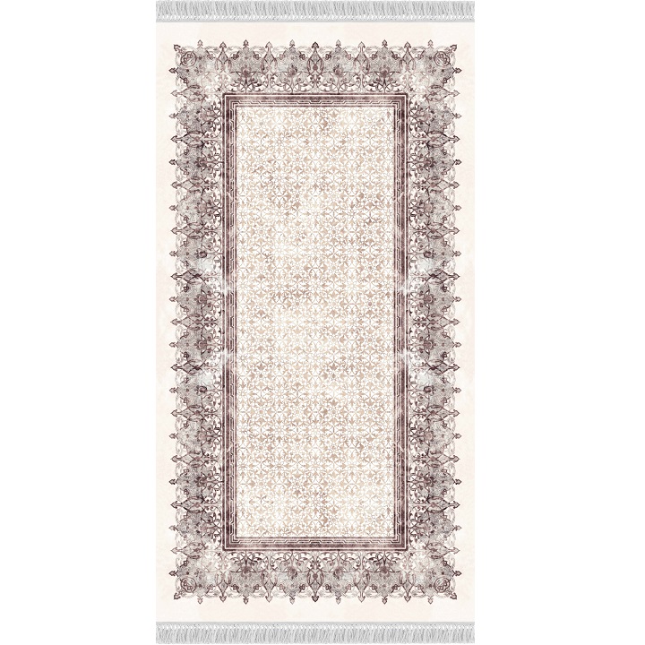 KONDELA Linon koberec 80x150 cm krémovohnedá