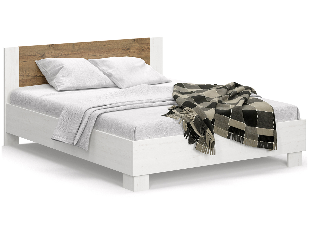 NABBI Mateo LB-180 manželská posteľ s roštom 180x200 cm sosna Andersen / dub april