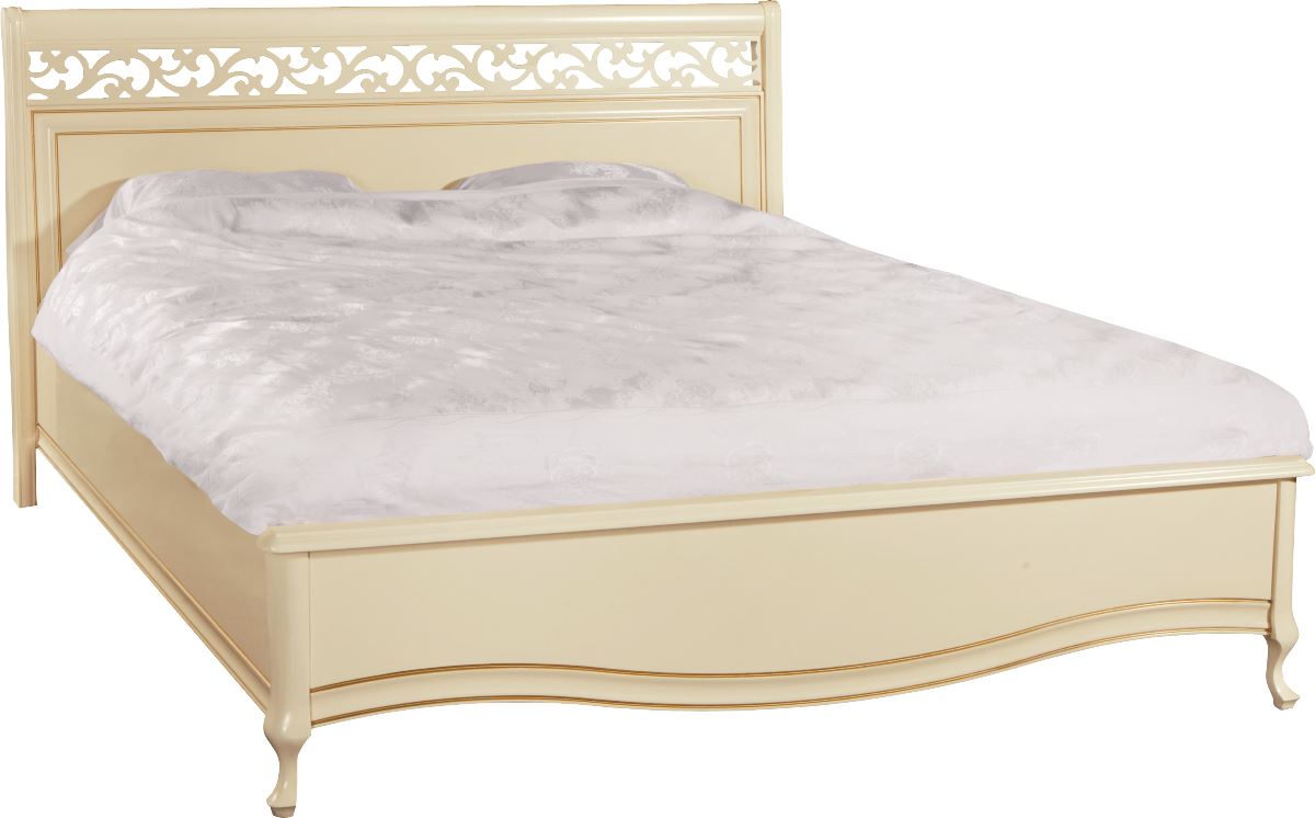TARANKO Verona V-AP/N 160 rustikálna manželská posteľ krém patyna