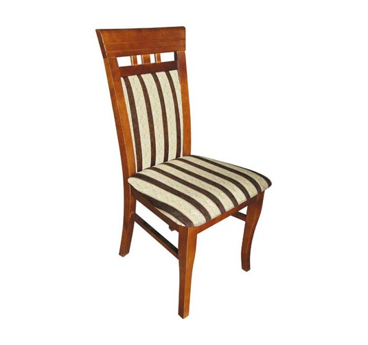 PYKA Luna jedálenská stolička drevo D3 / krémovohnedý vzor
