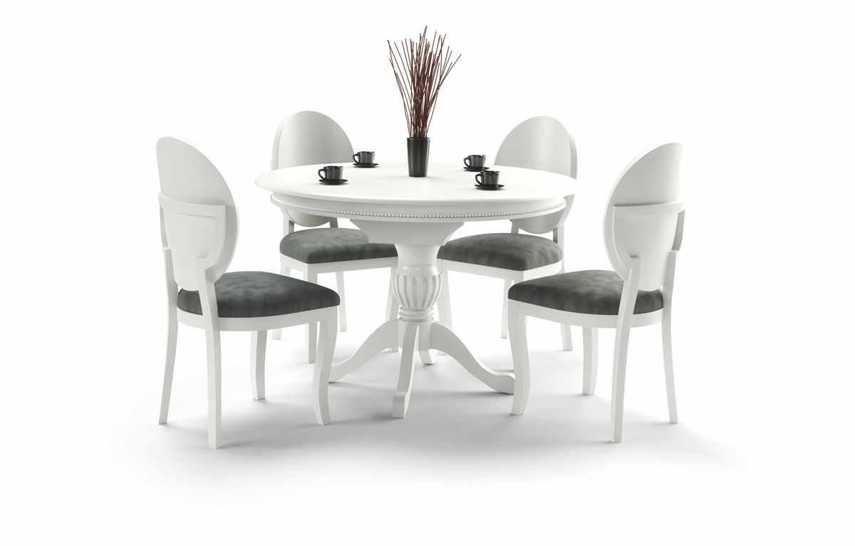 HALMAR William rustikálny rozkladací jedálenský stôl biela