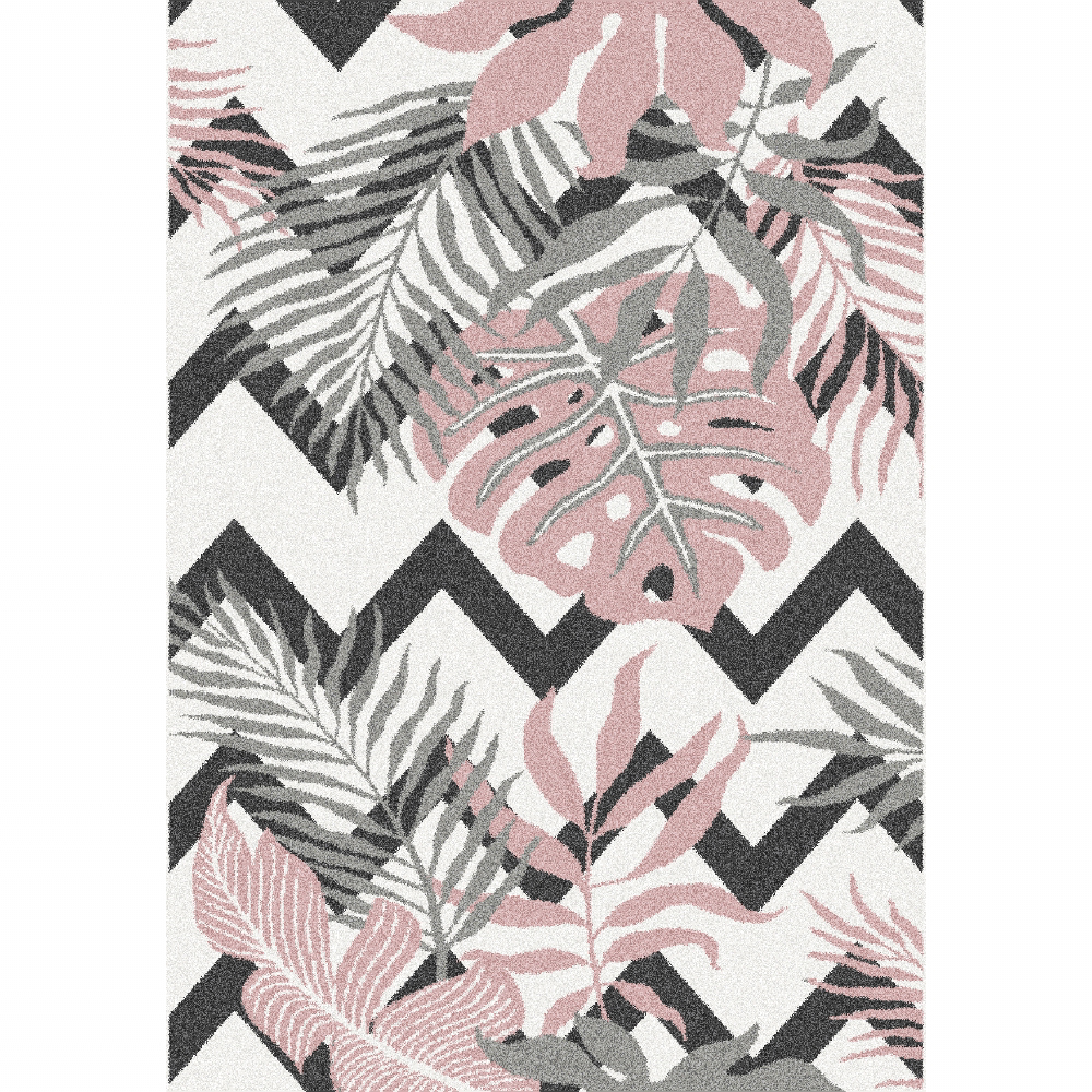 KONDELA Selim koberec 57x90 cm kombinácia farieb / vzor listy