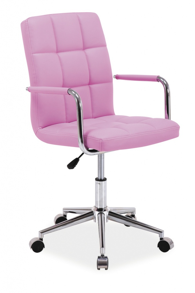 SIGNAL Q-022 kancelárska stolička ružová