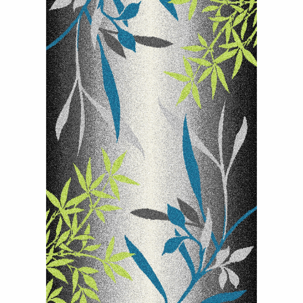 KONDELA Tasnim koberec 57x90 cm kombinácia farieb / vzor listy