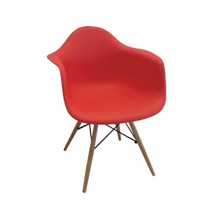 KONDELA Damen New jedálenská stolička červená / buk