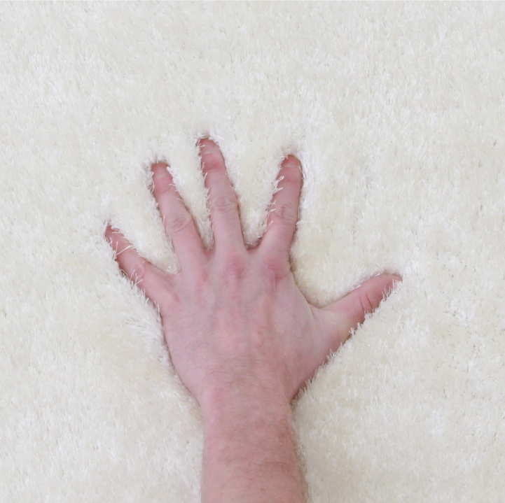 KONDELA Amida koberec 80x150 cm snehobiela