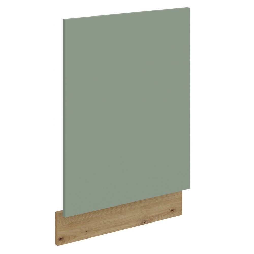 KONDELA Arsany ZM dvierka na umývačku 71,3x44,6 cm aquamarine / dub artisan