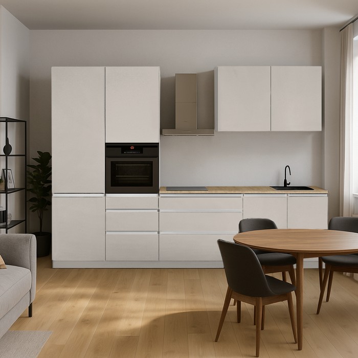 KONDELA Asti 330 kuchynská linka 330 kašmír matná / kašmír