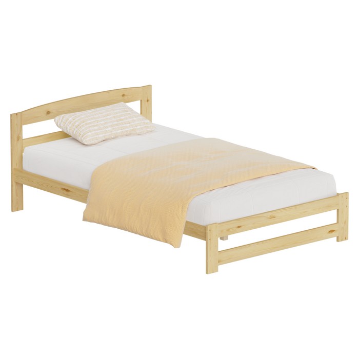 KONDELA Azra 120 drevená posteľ s roštom 120 prírodná