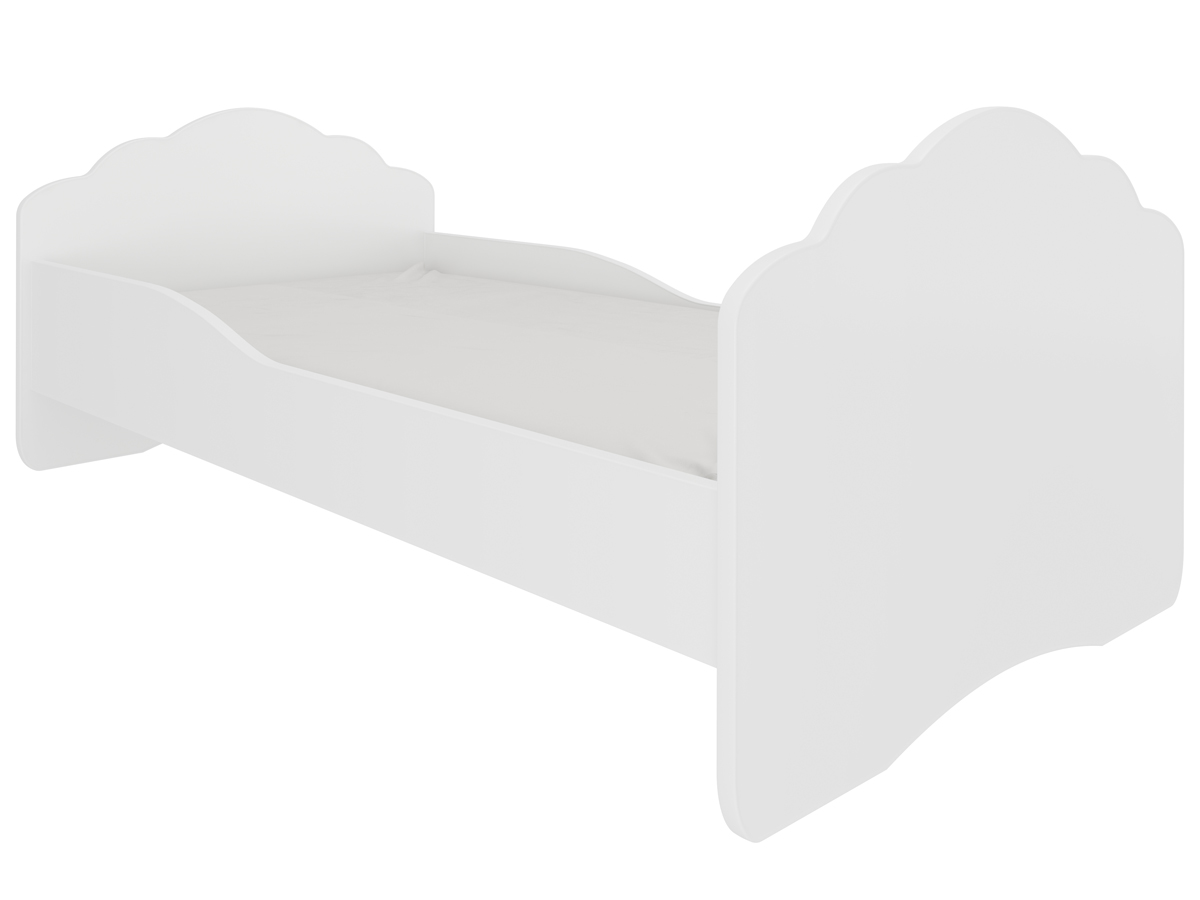 NABBI Camos detská posteľ s matracom 70x140 cm biela