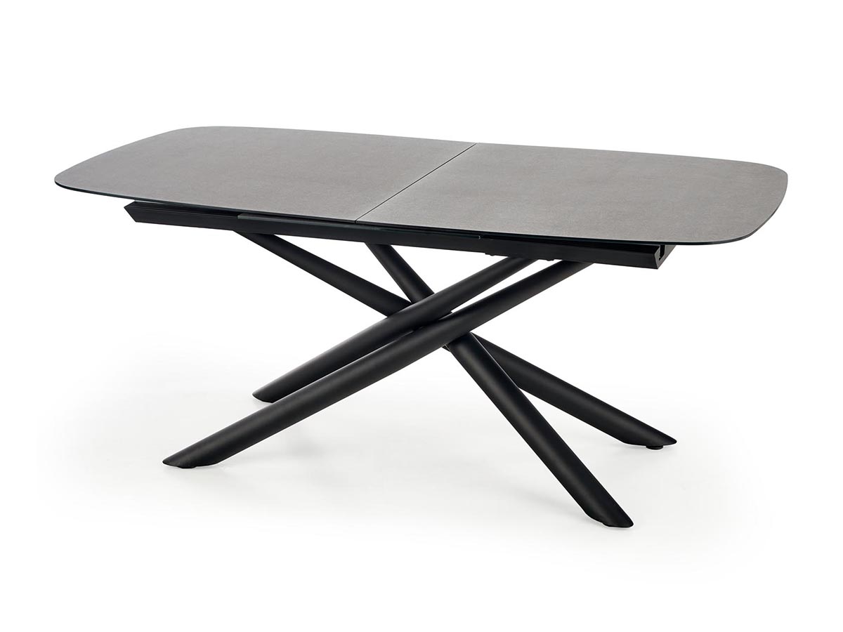 HALMAR Capello rozkladací jedálenský stôl tmavosivá / čierna
