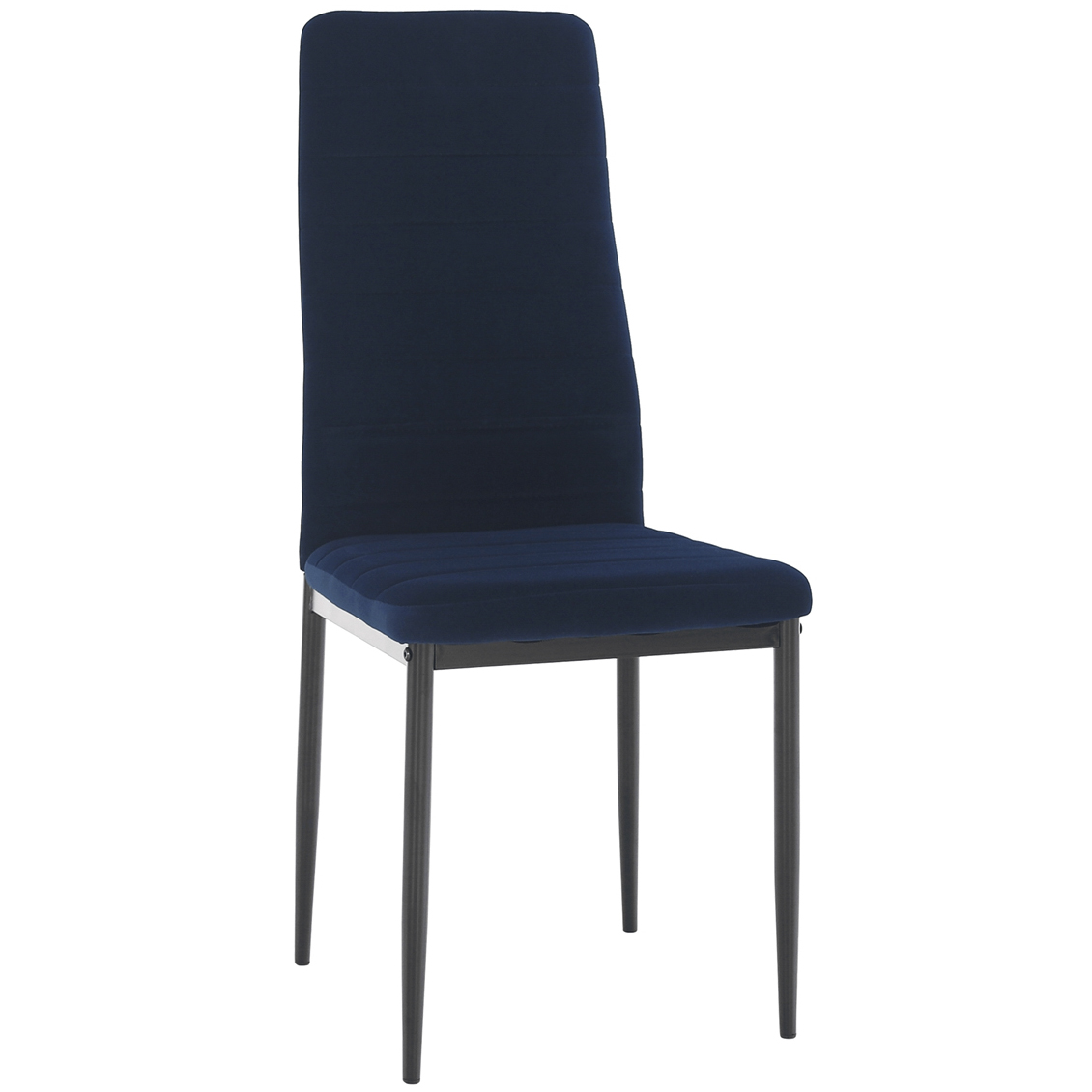 KONDELA Coleta Nova jedálenská stolička modrá (Velvet) / čierna