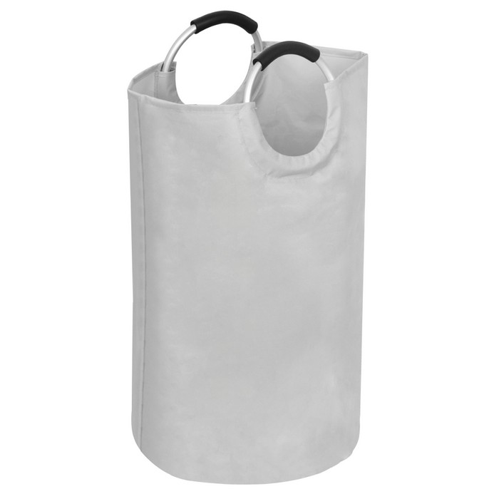 KONDELA Darilo kôš na prádlo sivá