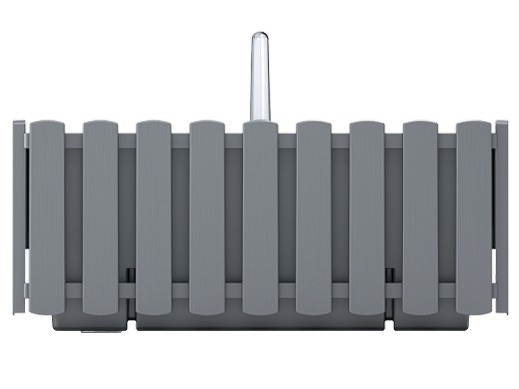 NABBI DDEF400W samozavlažovací plastový balkónový kvetináč 38 cm sivý kameň