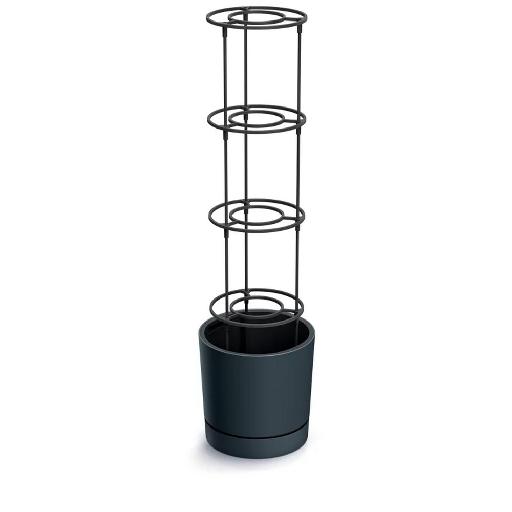 DEPO 300-S433 plastový kvetináč na pestovanie paradajok 29,2 cm antracit