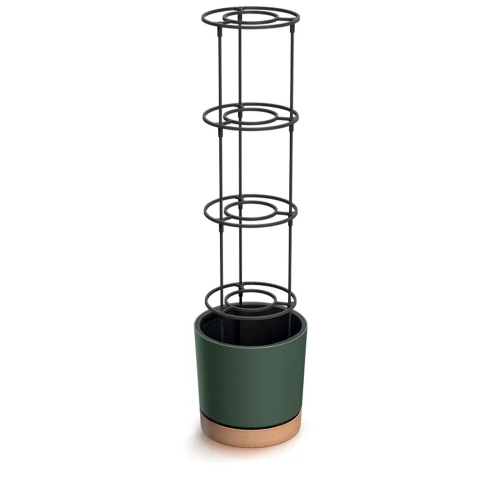 DEPO300-2411U plastový kvetináč na pestovanie paradajok 29,2 cm borovicovo zelená
