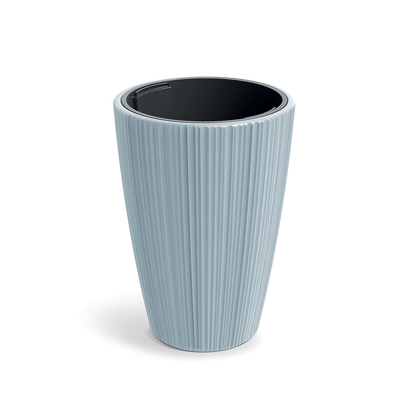 DMOR300-443U plastový kvetináč 29,8 cm svetlosivá