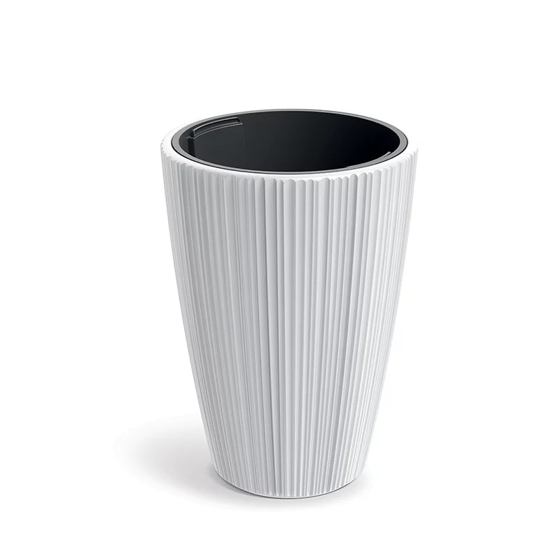 DMOR300-S449 plastový kvetináč 29,8 cm biela