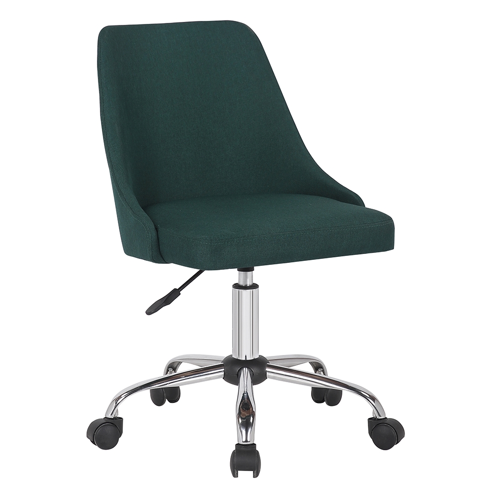 KONDELA Ediz kancelárska stolička smaragdová / chróm