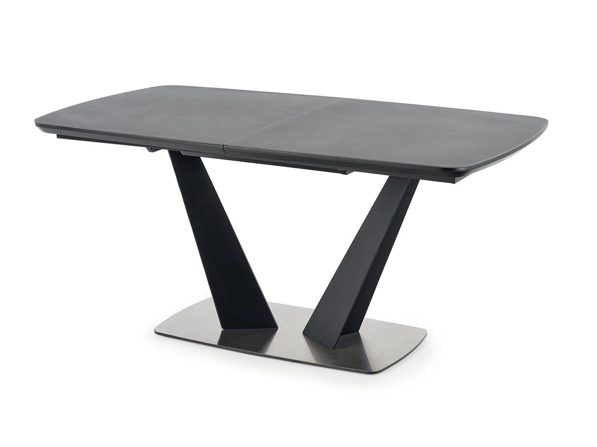 HALMAR Fangor rozkladací jedálenský stôl tmavosivá / čierna