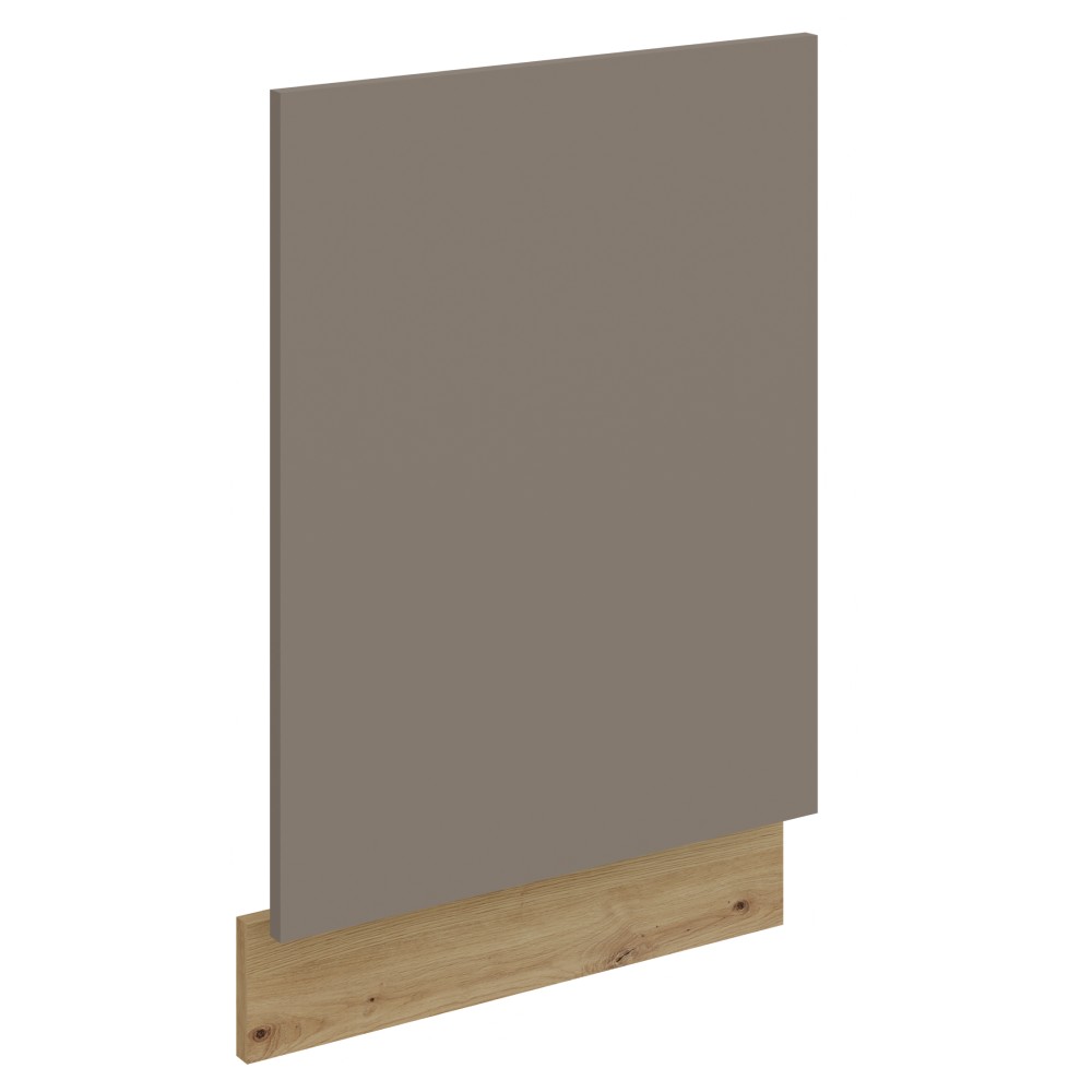 KONDELA Frisbo ZM dvierka na umývačku 57x44,6 cm sandgrau / dub artisan
