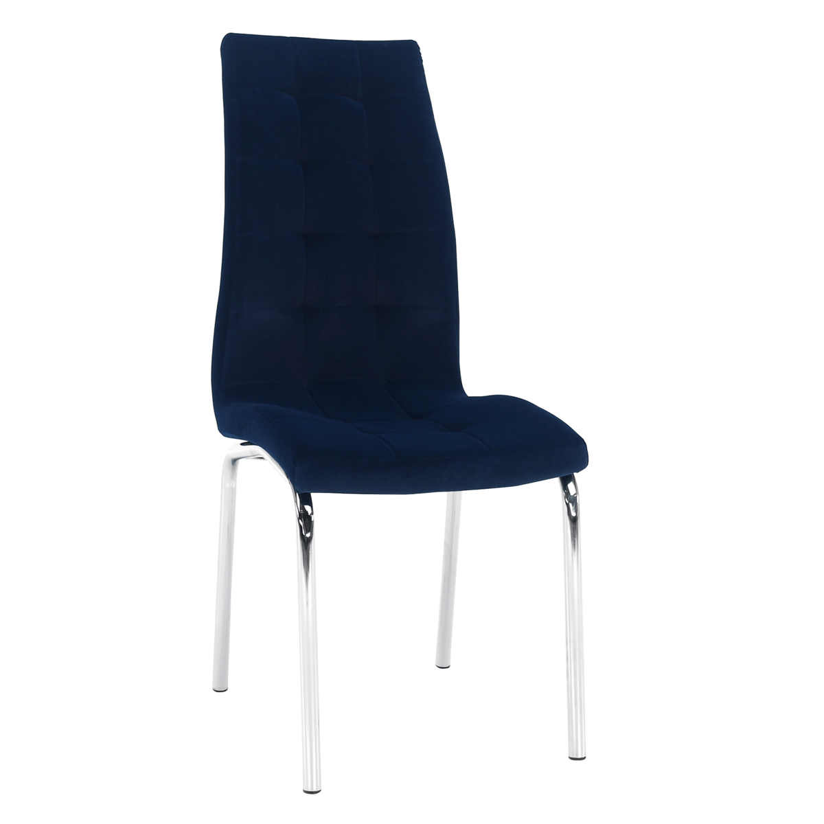 KONDELA Gerda New jedálenská stolička modrá (Velvet) / chróm