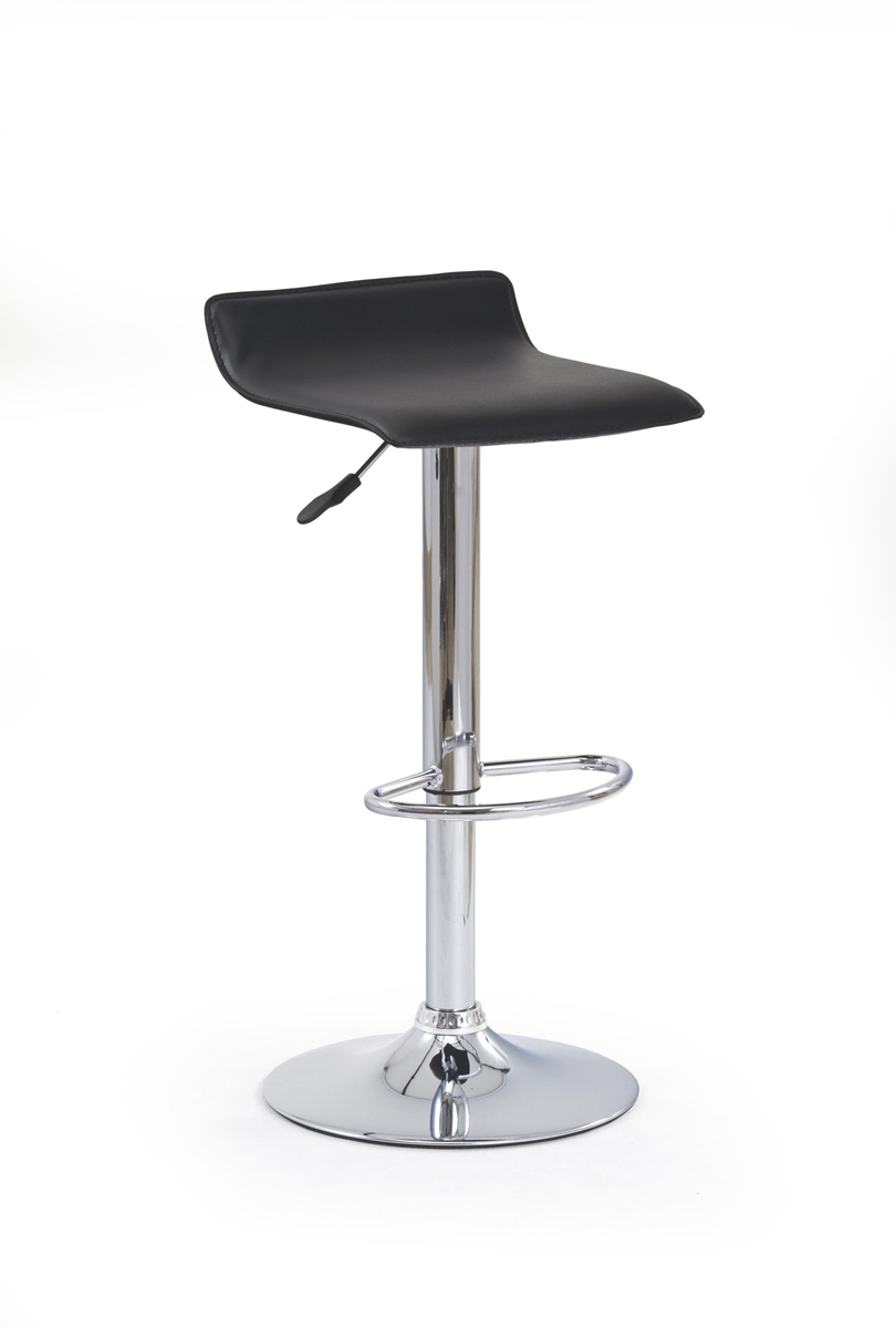 HALMAR H-1 barová stolička čierna / chróm