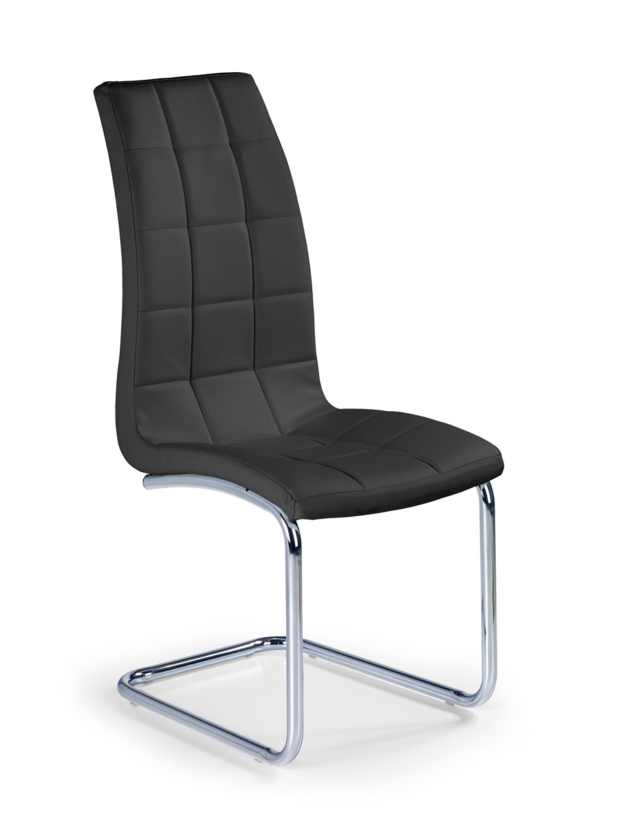 HALMAR K147 jedálenská stolička čierna / chróm
