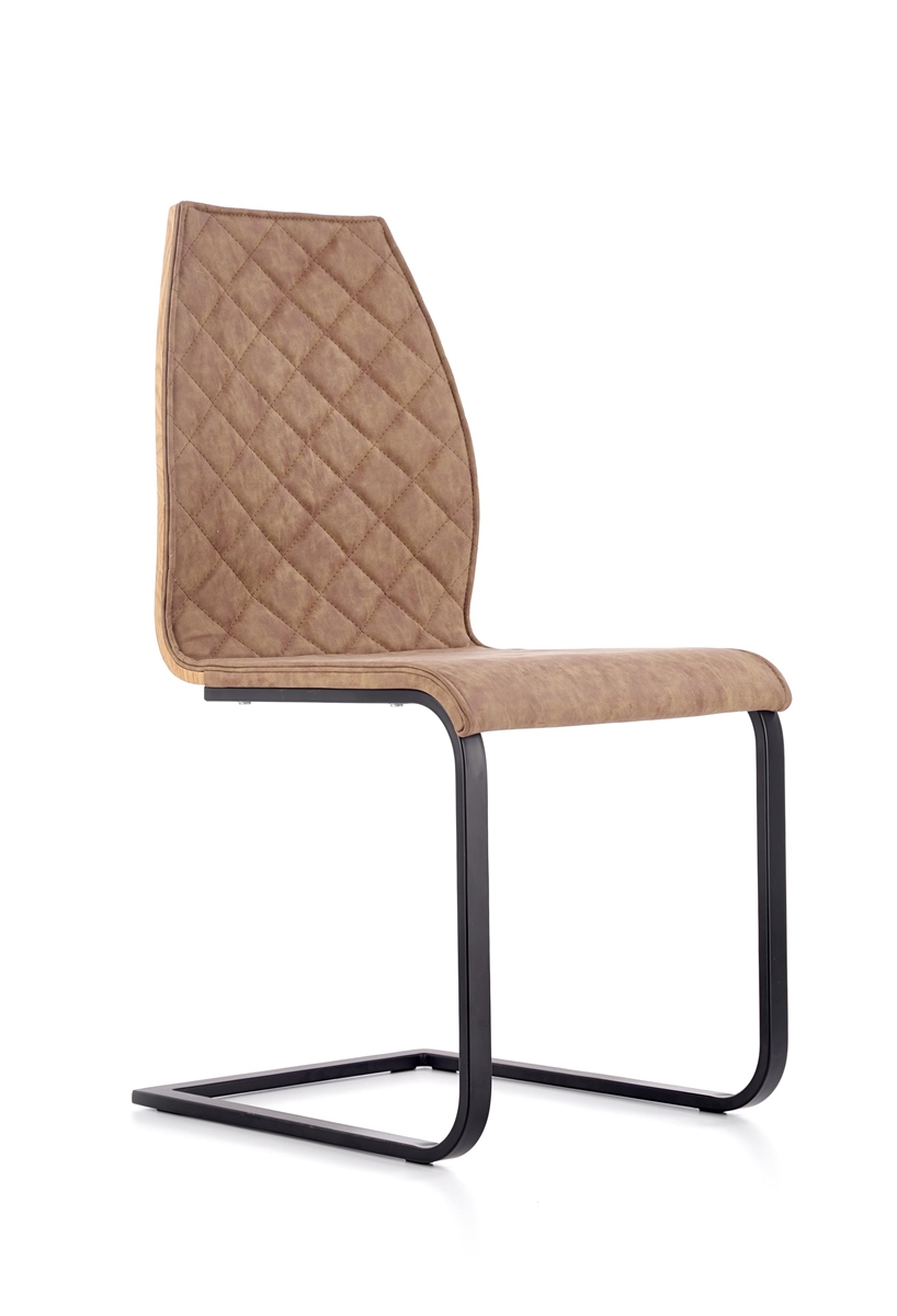 HALMAR K265 jedálenská stolička hnedá / dub zlatý