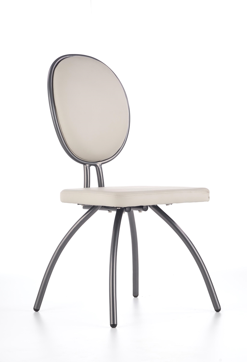 HALMAR K298 jedálenská stolička svetlosivá / grafit