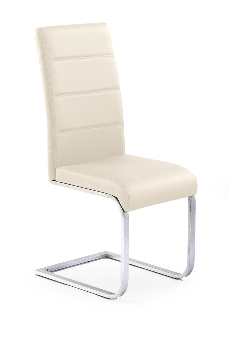 HALMAR K85 jedálenská stolička krémová / chróm