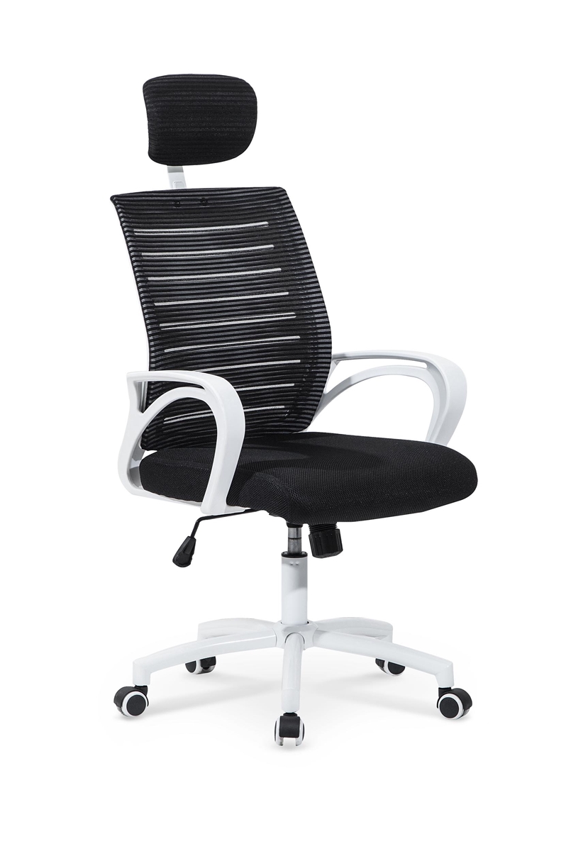 HALMAR Socket kancelárska stolička s podrúčkami čierna / biela