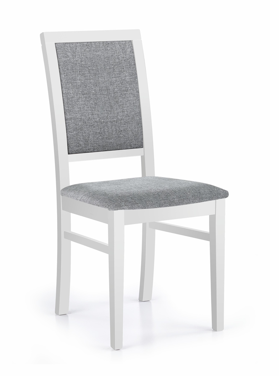 HALMAR Sylwek 1 jedálenská stolička biela / sivá
