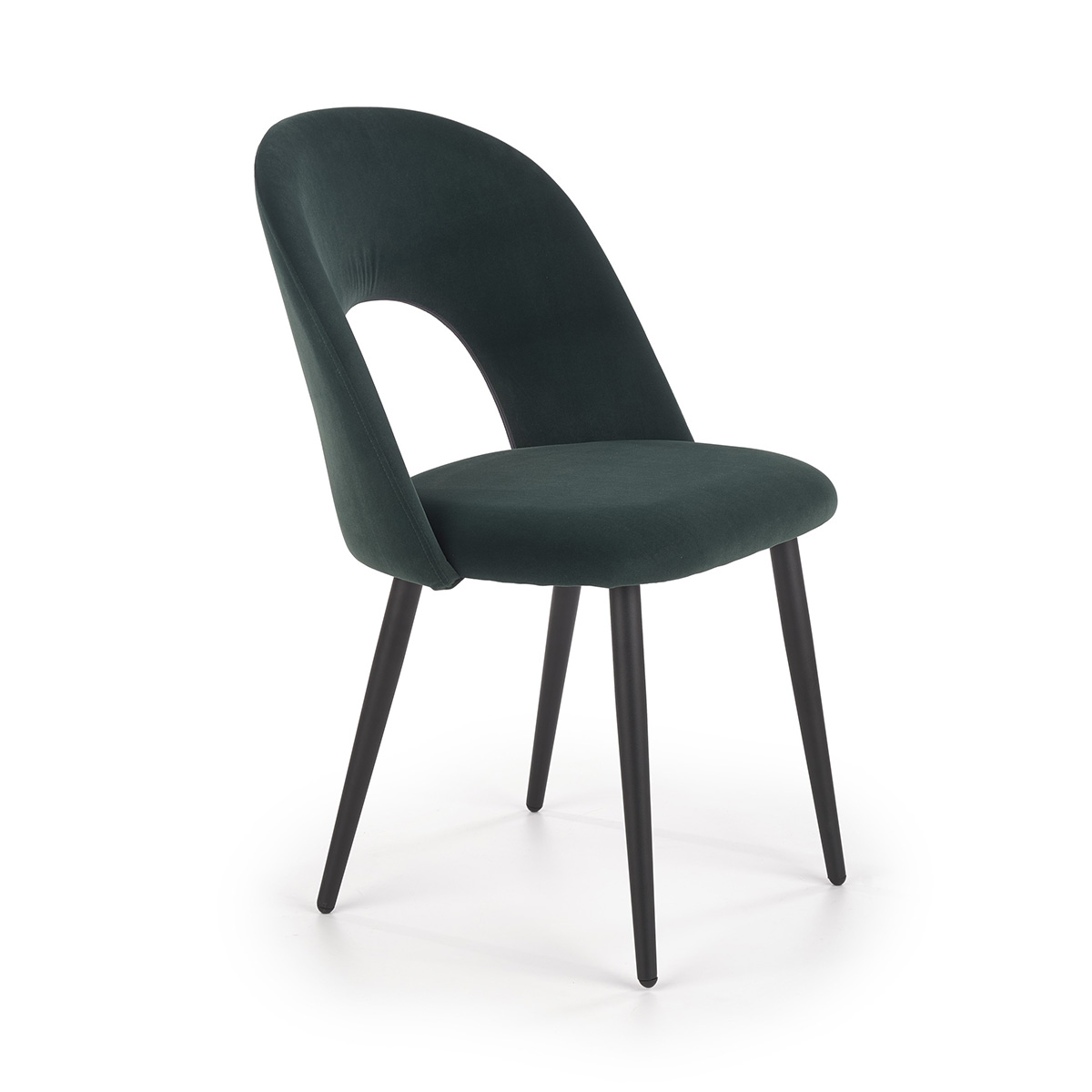 HALMAR K384 jedálenská stolička tmavozelená / čierna
