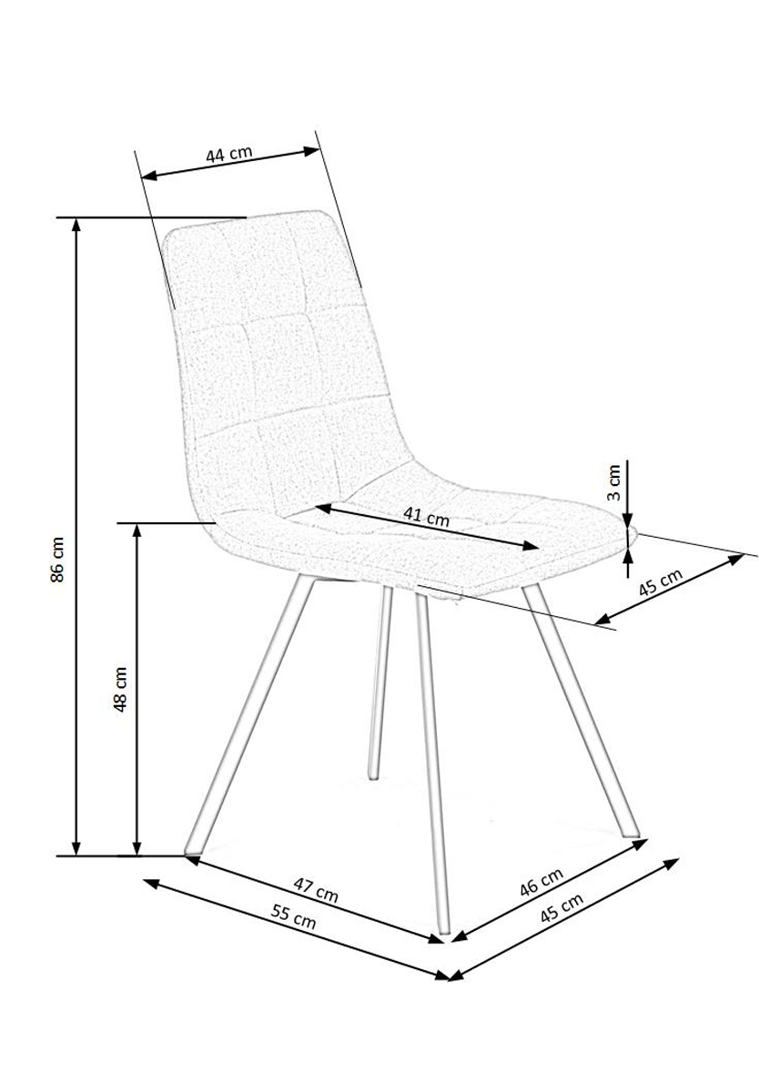 HALMAR K402 jedálenská stolička béžová / čierna