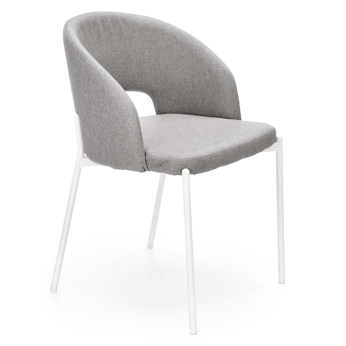 HALMAR K486 jedálenská stolička sivá / biela
