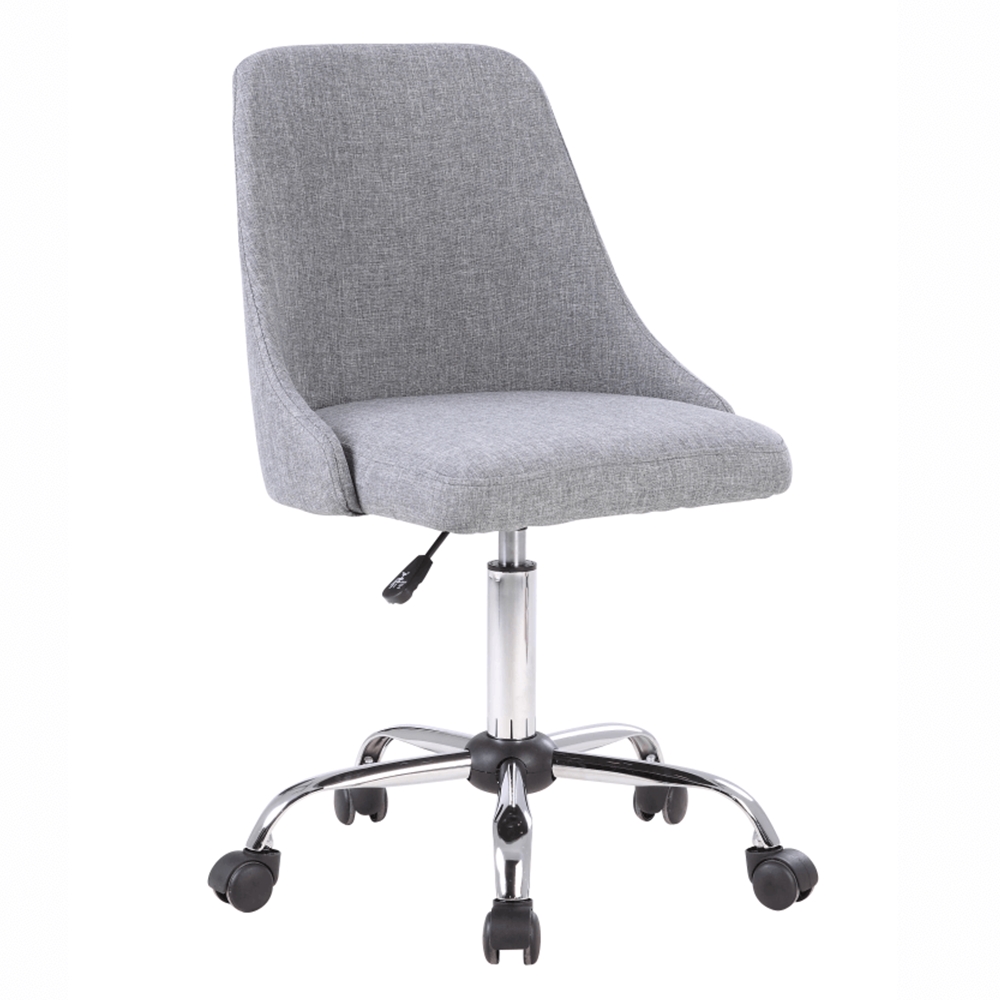 KONDELA Ediz kancelárska stolička sivá / chróm