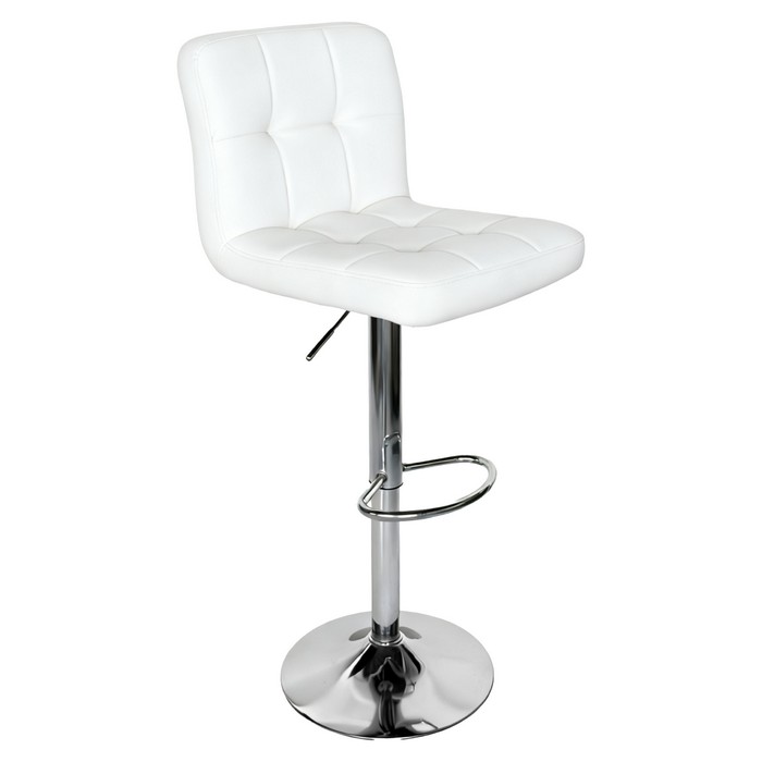 KONDELA Kandy 2 New barová stolička biela / chróm