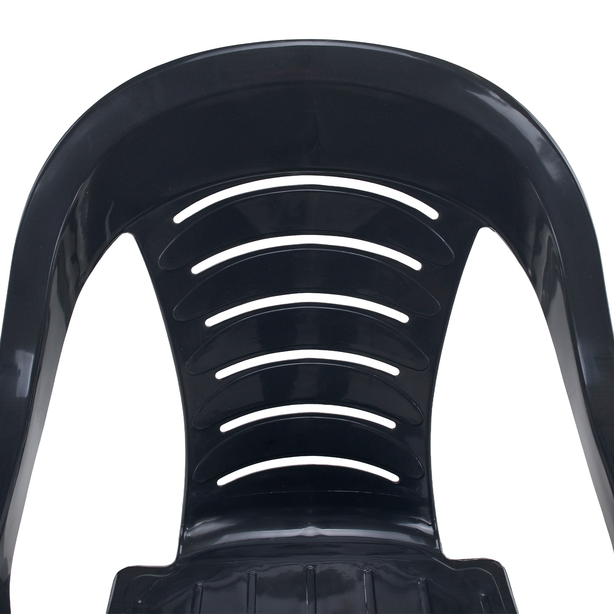 KONDELA Kesia záhradné stohovateľné kreslo antracit