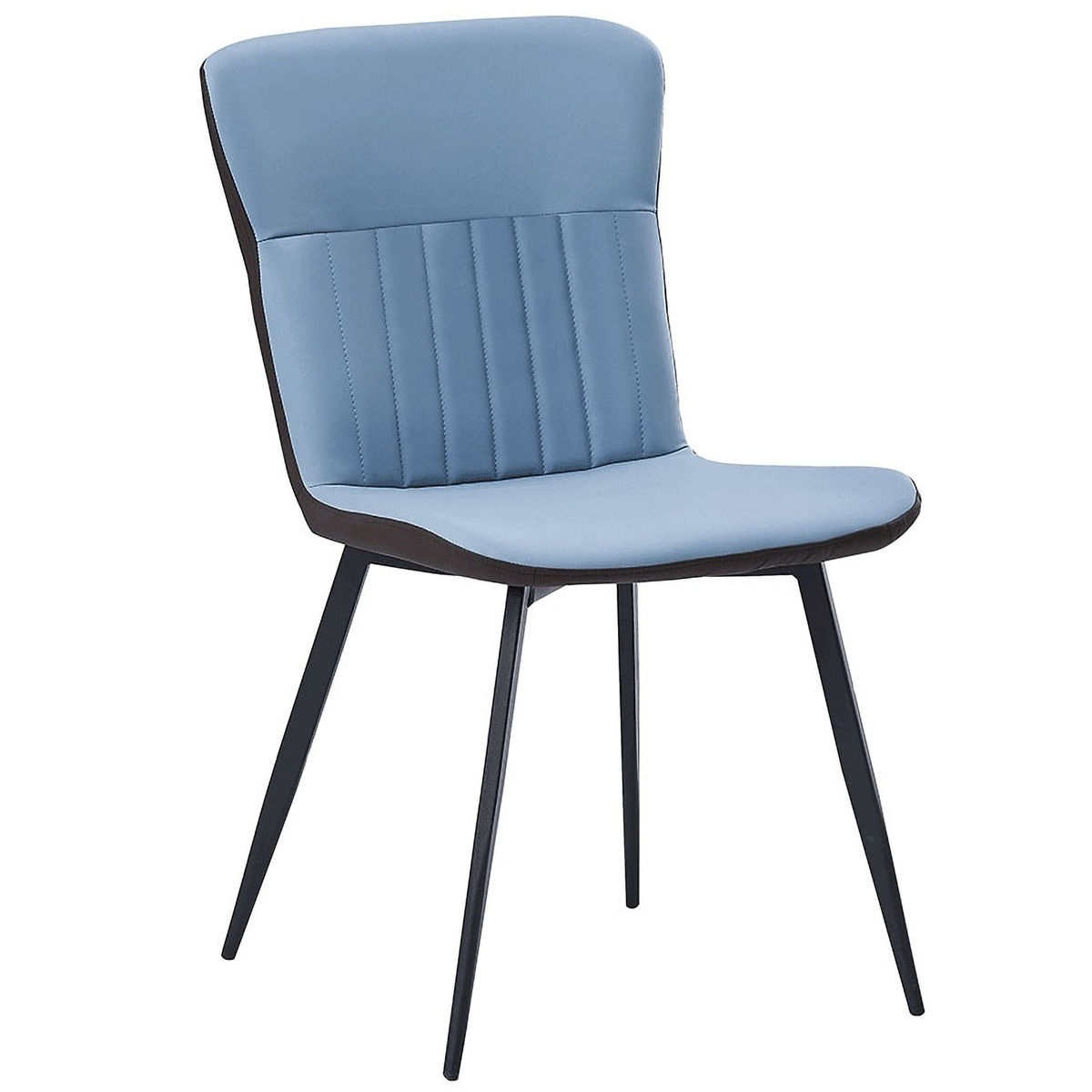 KONDELA Klarisa jedálenská stolička modrá / hnedá / čierna