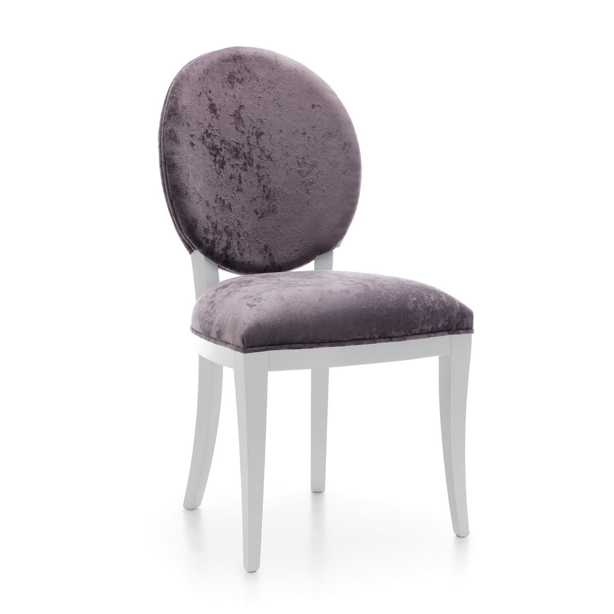 TARANKO Krzeslo LA-16 rustikálna jedálenská stolička fialová (A10 2139) / biela
