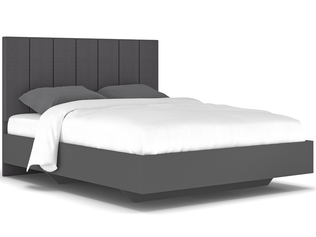 NABBI Lupe LB-160 manželská posteľ s roštom 160x200 cm sivá