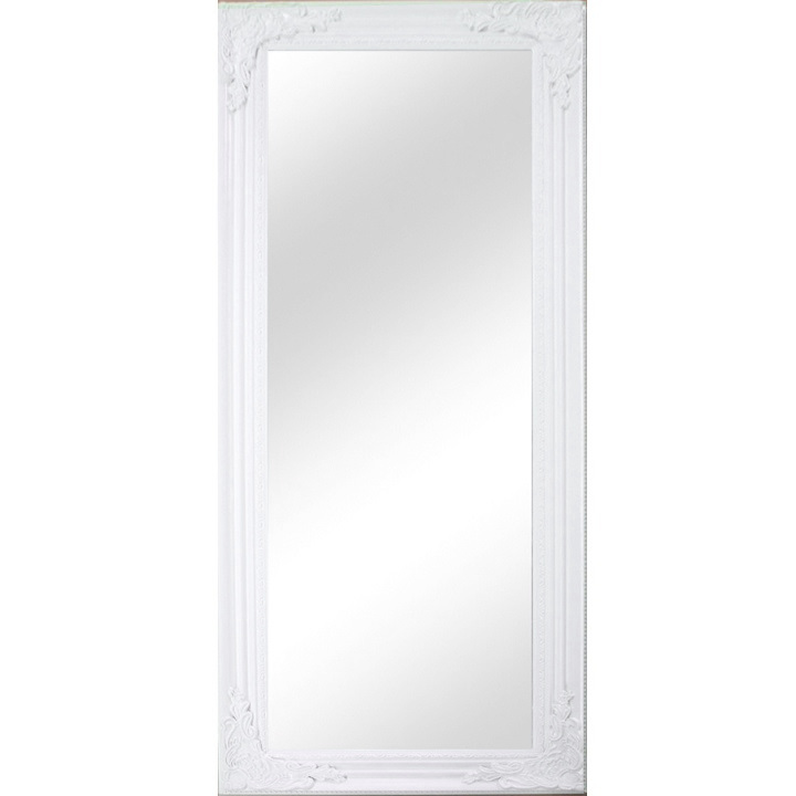 KONDELA Malkia Typ 8 zrkadlo na stenu biela
