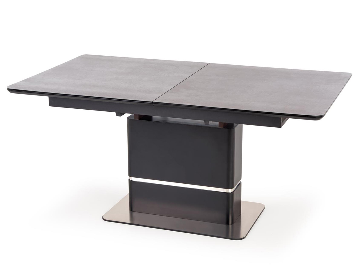 HALMAR Martin rozkladací jedálenský stôl tmavosivá / čierna