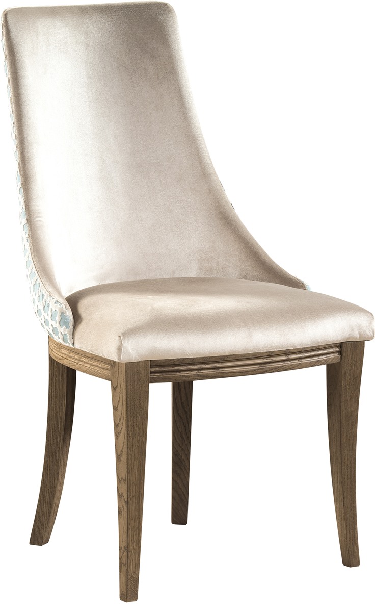 TARANKO Krzeslo U1 jedálenská stolička svetlohnedá / mentolový vzor / dub Como